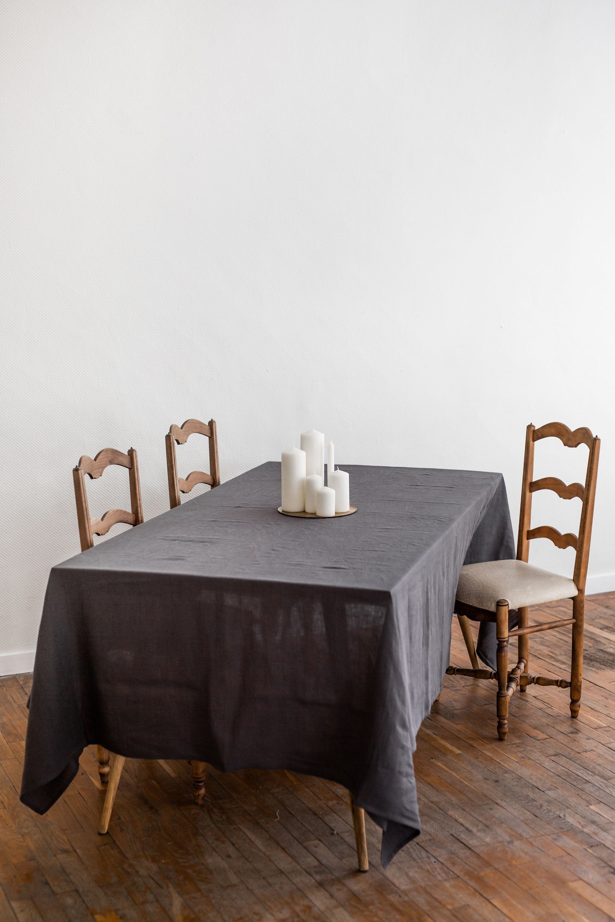 AmourLinen Tafelkleed Houtskool