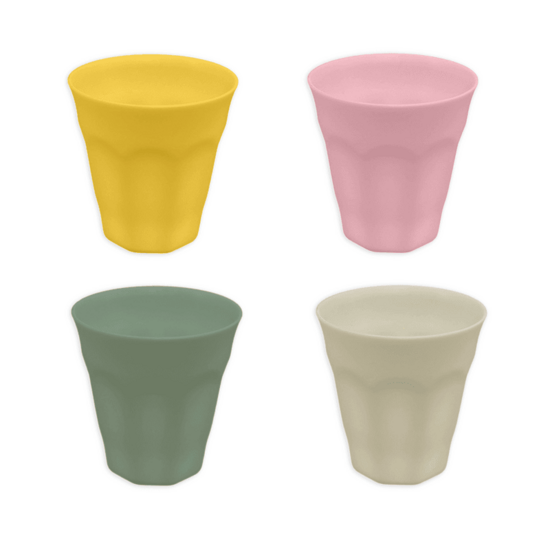 Point Virgule Mokken uit r-PET - set van 4 bekers in multicolour