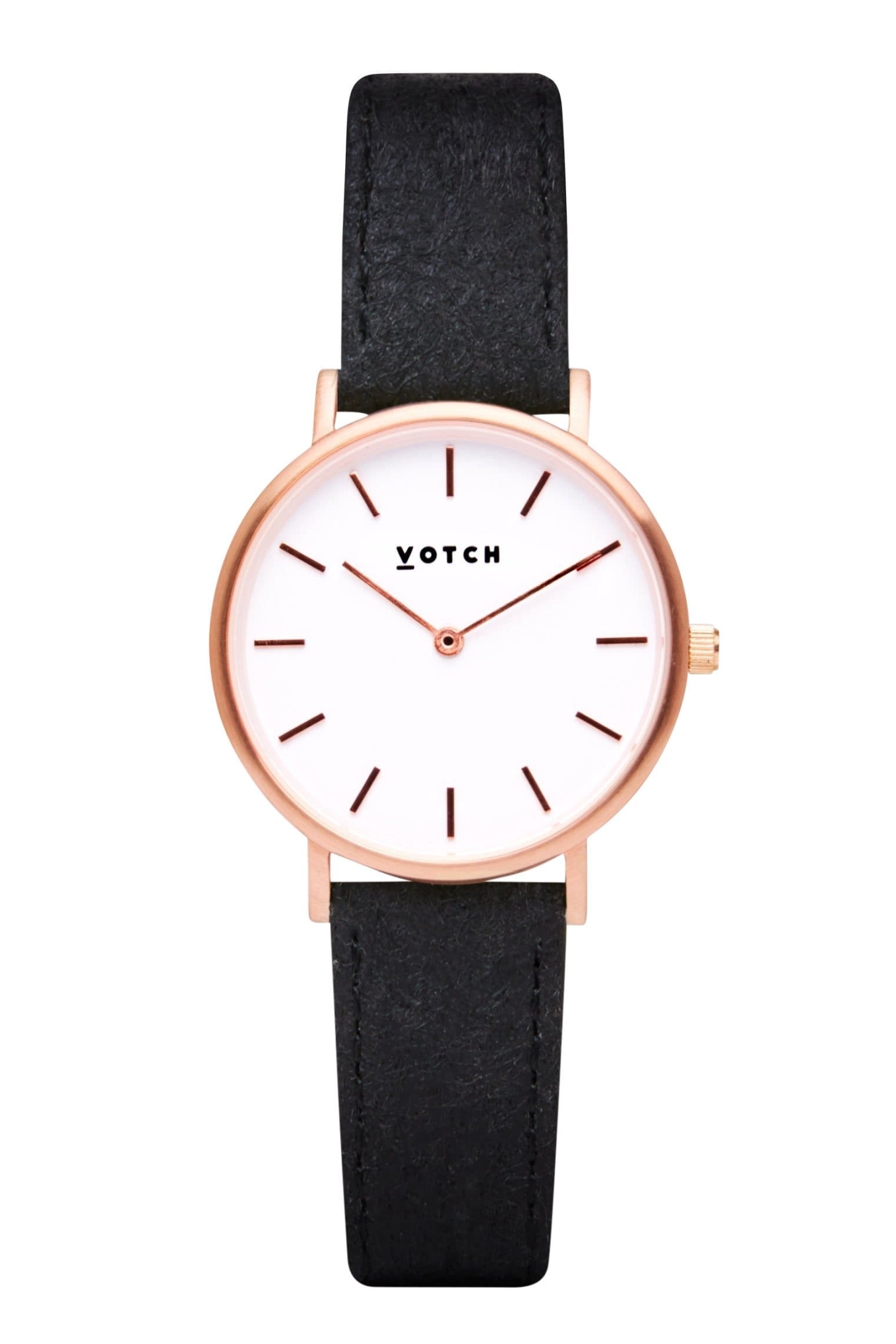 Votch  Horloge Piñatex Petite Roségoud & Zwart