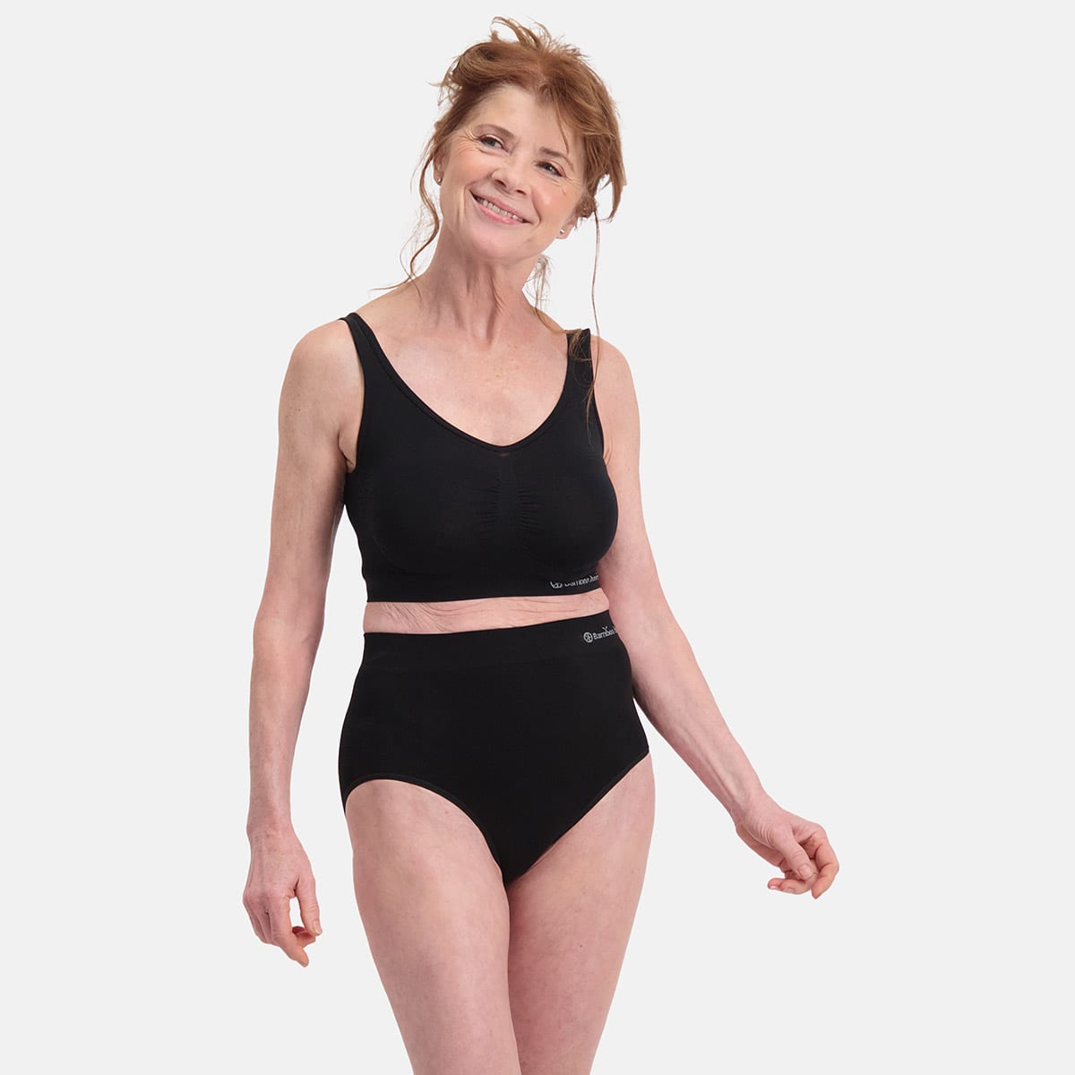 Seamless Extra High Briefs Amy (2-pack) - Zwart