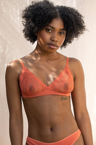 Olly Lingerie  Bralette Dawa Terracotta Oranje
