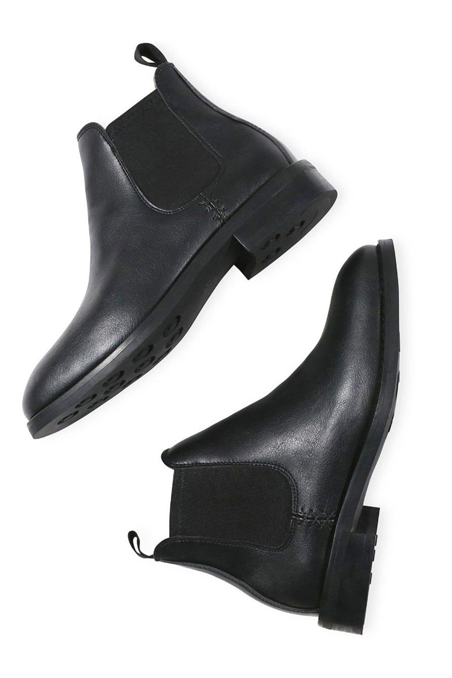 Will's Vegan Store mannen vegan Chelsea Boots Zwart
