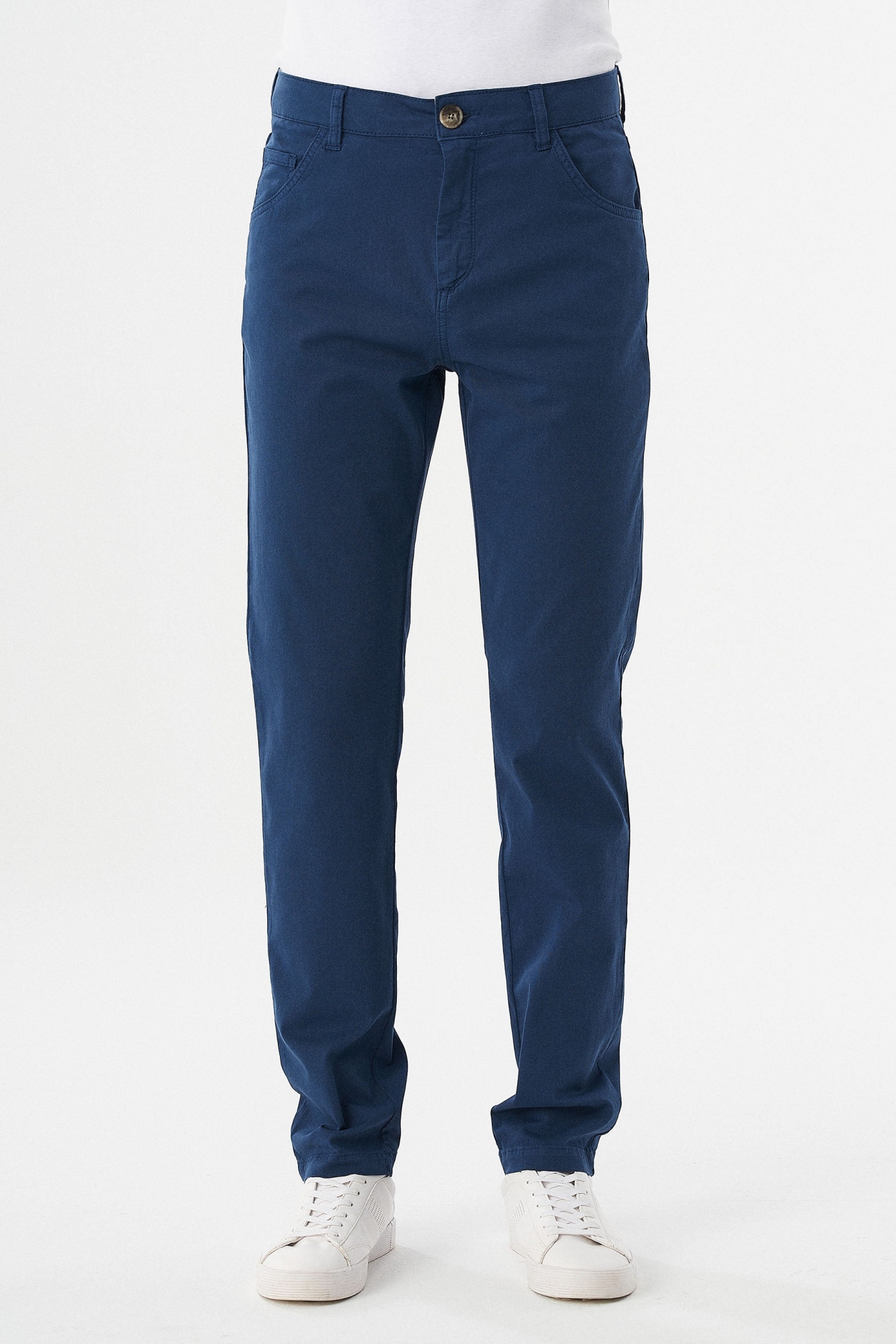 ORGANICATION mannen vegan Five-Pocket Broek Navy