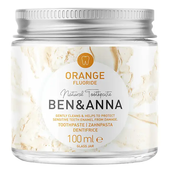 Ben & Anna Tandpasta met Fluoride - Sinaasappel