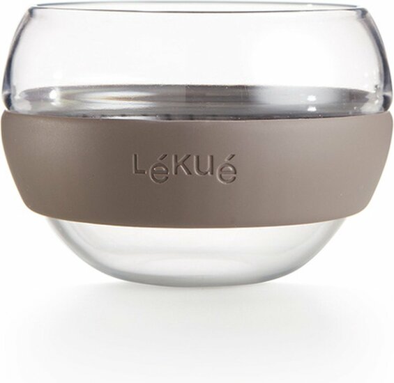 Lékué Cozy Teacup, set van 2 glazen theemokken
