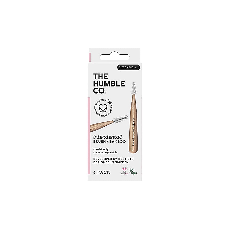 Humble Bamboe Interdentale Bamboe Borstel - Roze