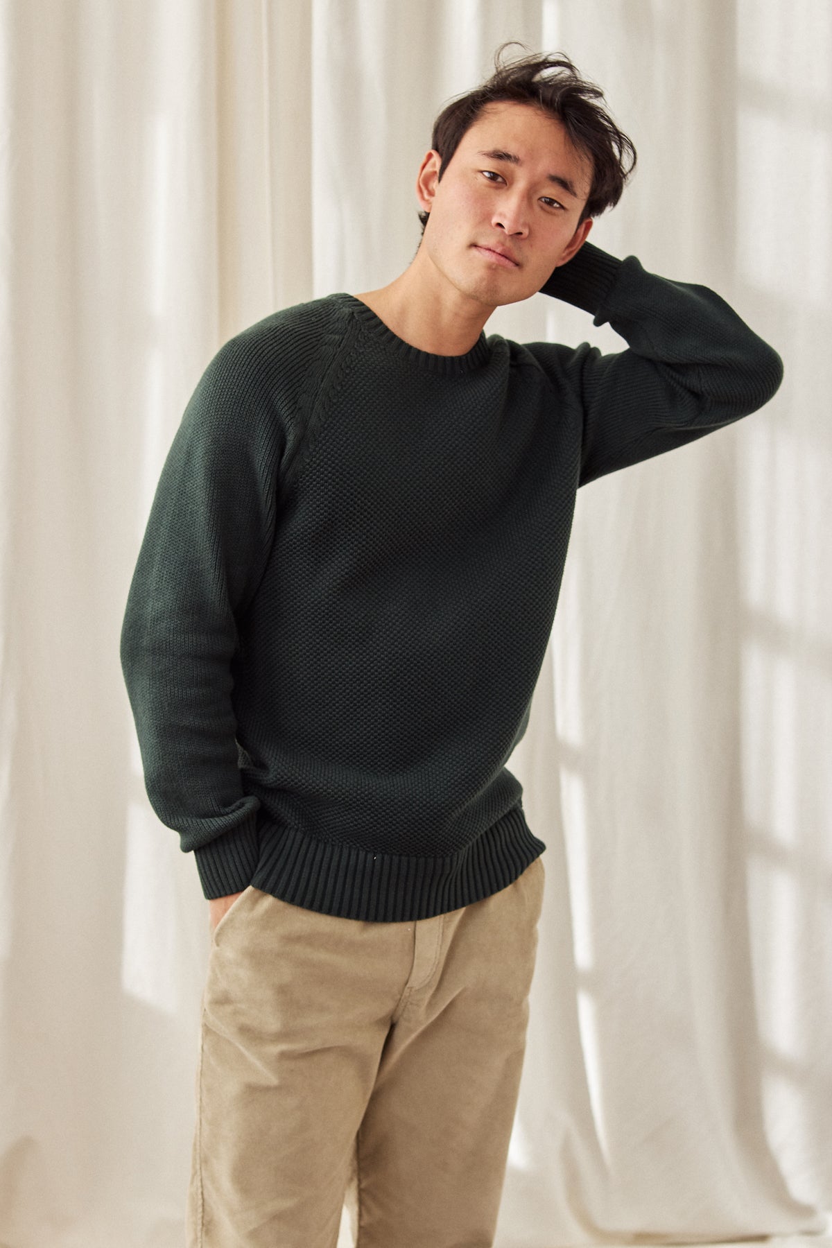 TWOTHIRDS mannen vegan Sweater Tortuga Donkergroen