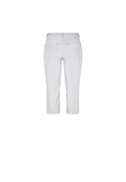 LAURIE  Broek Hannah Regular Capri Middellang Wit