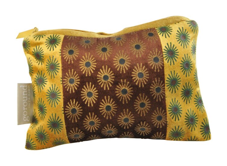 Velours Etui of make-up tasje - Go Round Borage