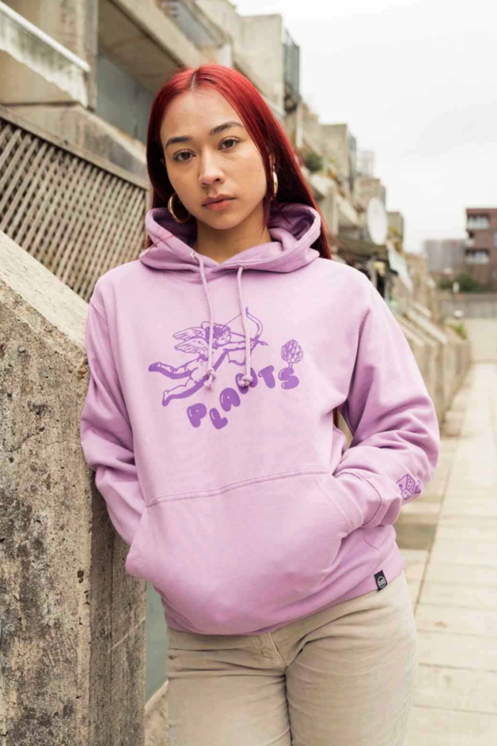 Plant Faced Clothing  Hoodie Hemels Lavendel Paars