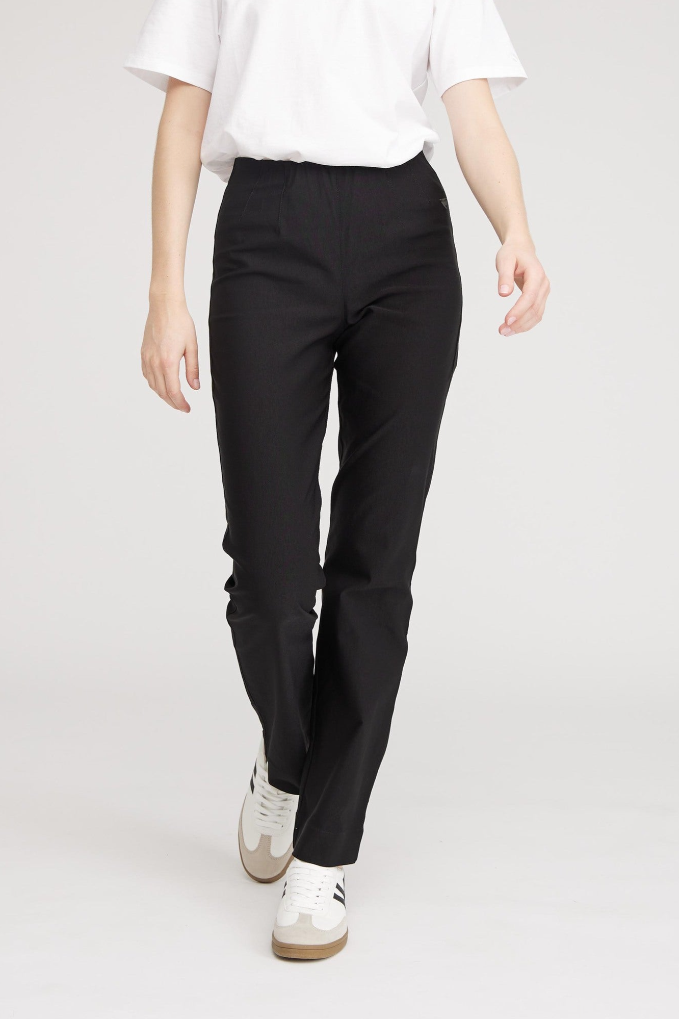 LAURIE  Broek Bella Straight Ml Zwart