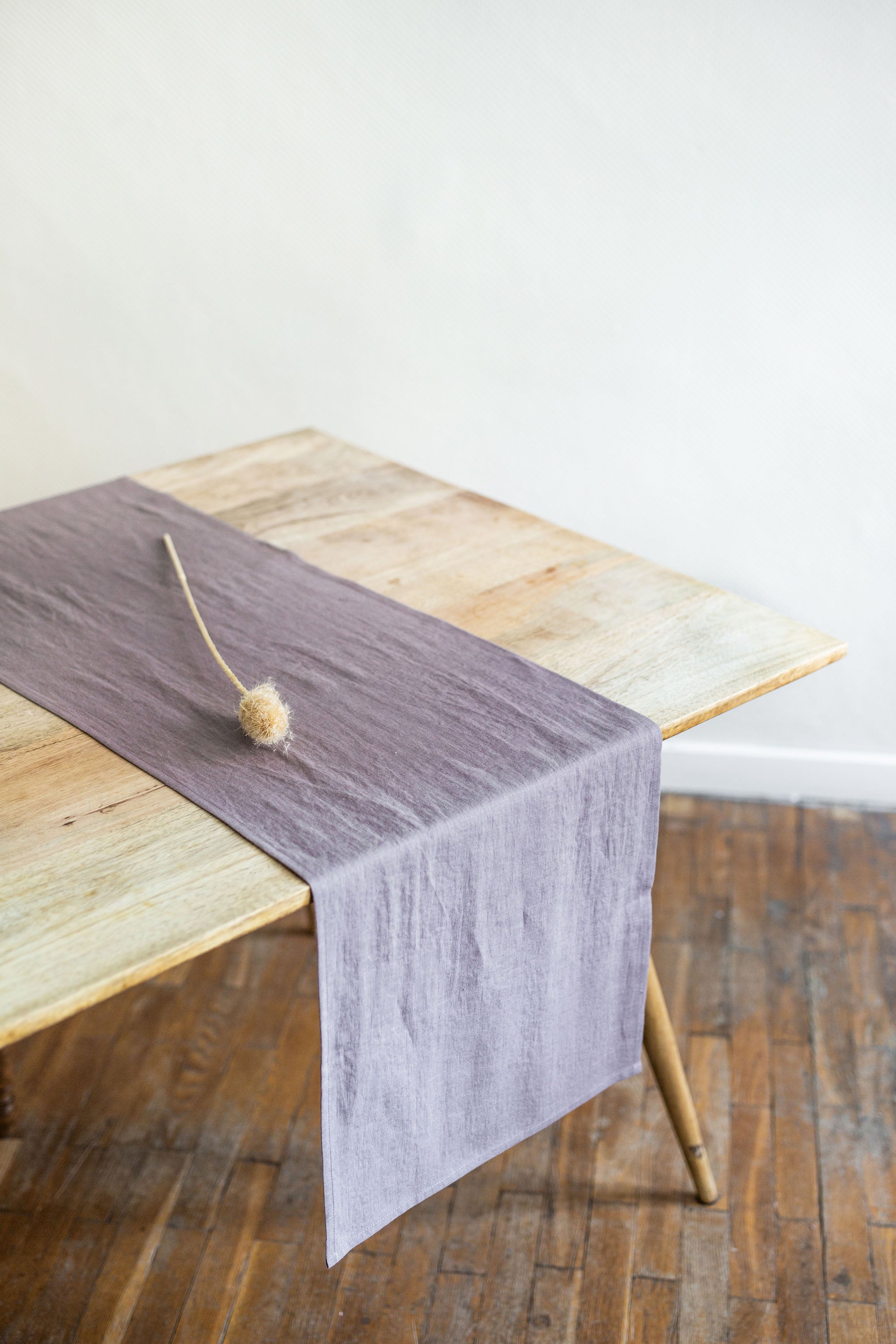 AmourLinen  Linnen Tafelloper Lavendel