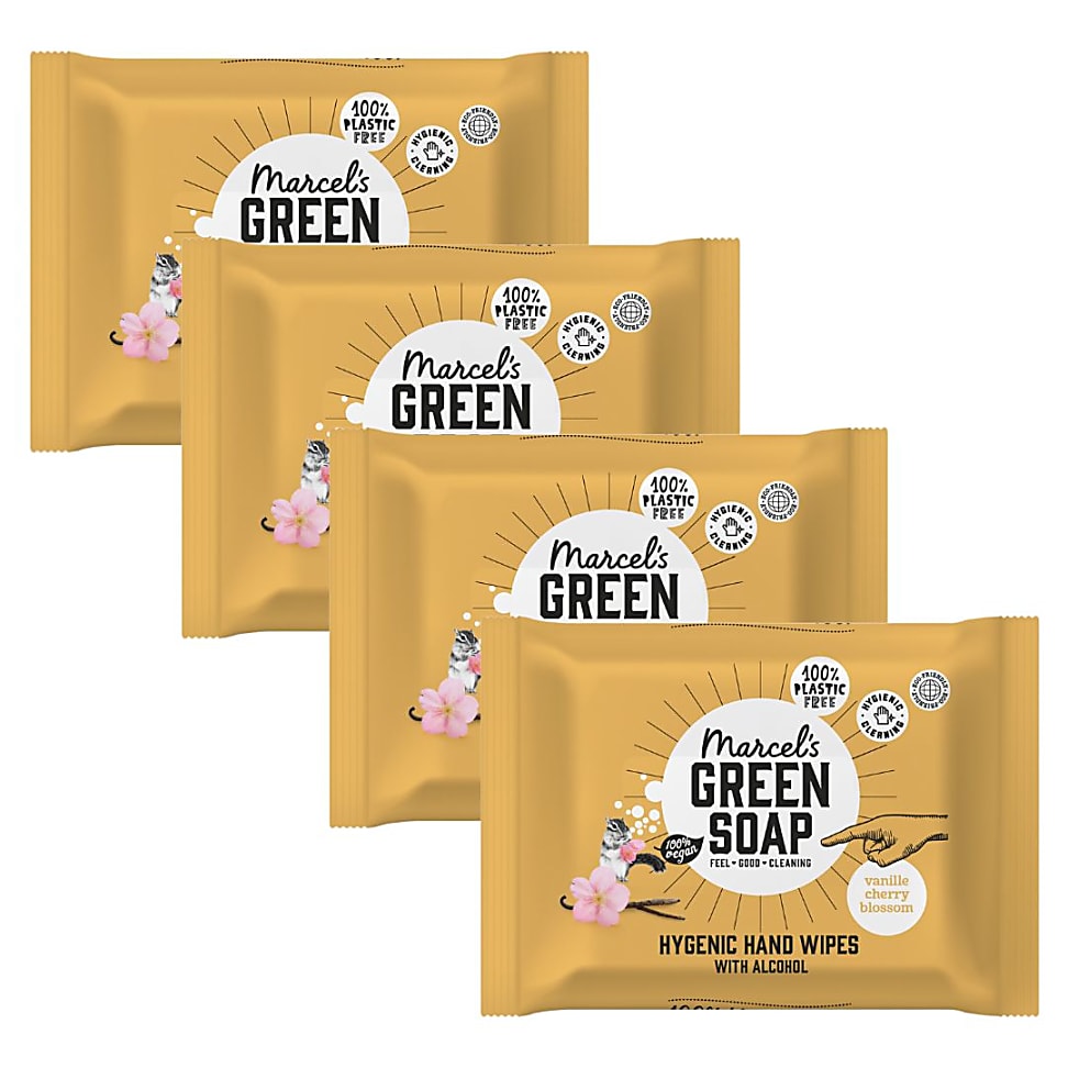 Marcel's Green Soap Hygiënische Handdoekjes Multipack x4