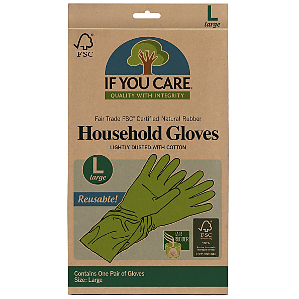If You Care Eerlijke Handel Rubber Latex Handschoenen Large