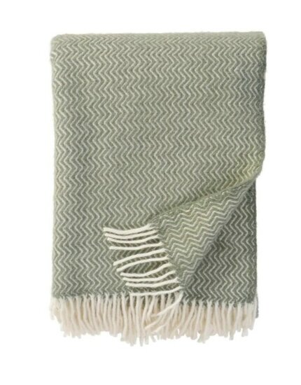 Klippan Plaid van Eco Lamswol - Throw Sorbet Pistachio