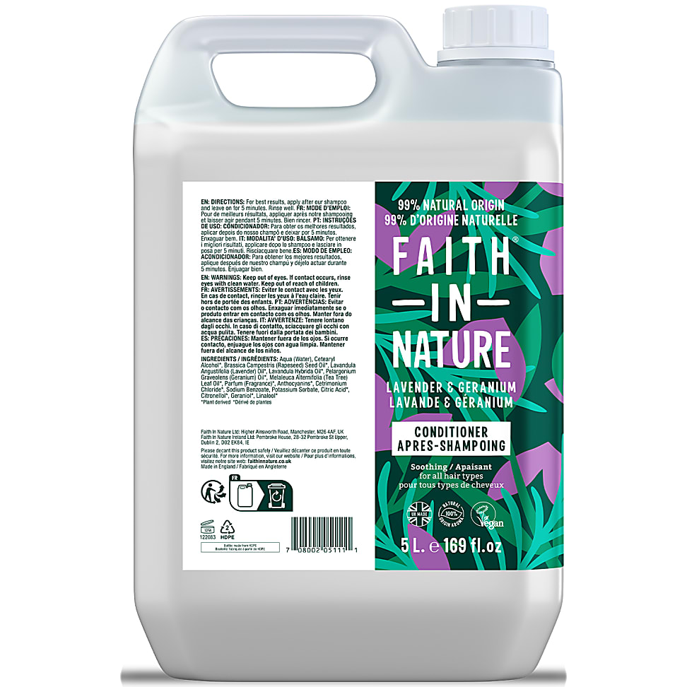 Faith in Nature Lavendel & Geranium Conditioner - 5L