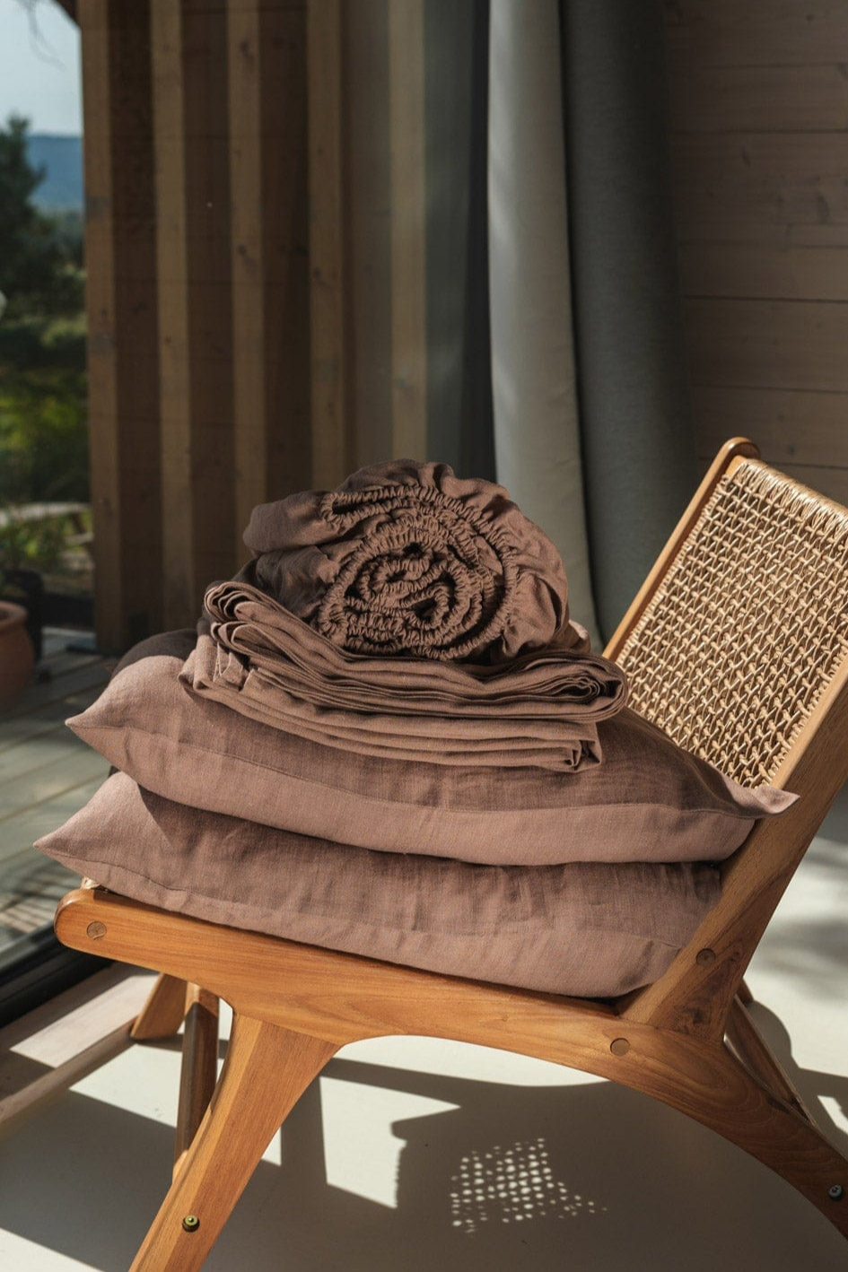 AmourLinen  Set Lakens Rosy Brown