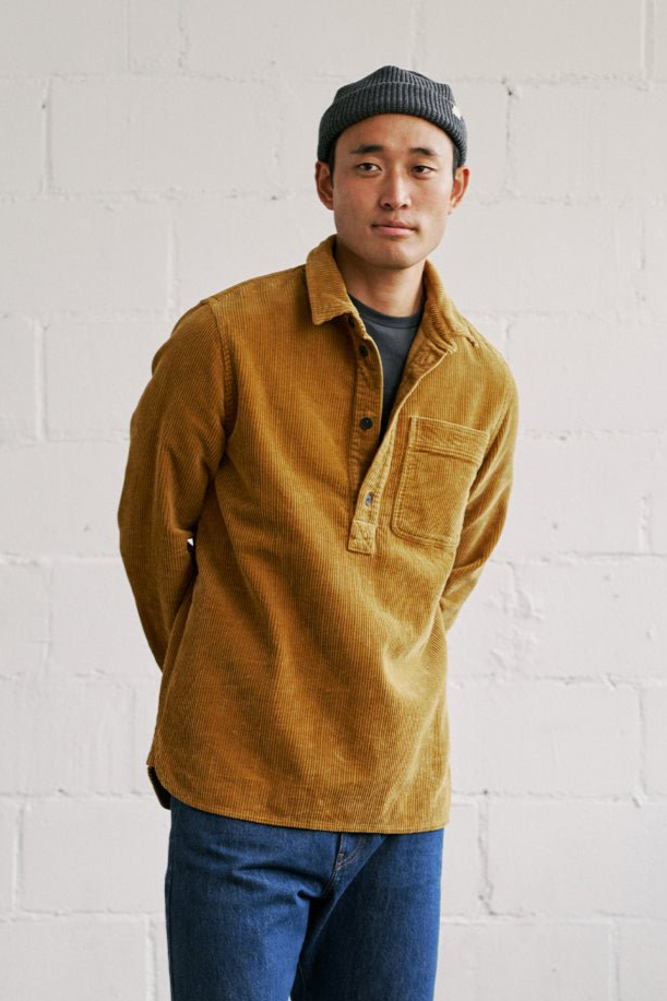 TWOTHIRDS mannen vegan Overshirt Penang Goudbruin