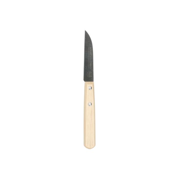 Schilmesje gebogen, Nogent, beukenhouten handvat, 18 cm