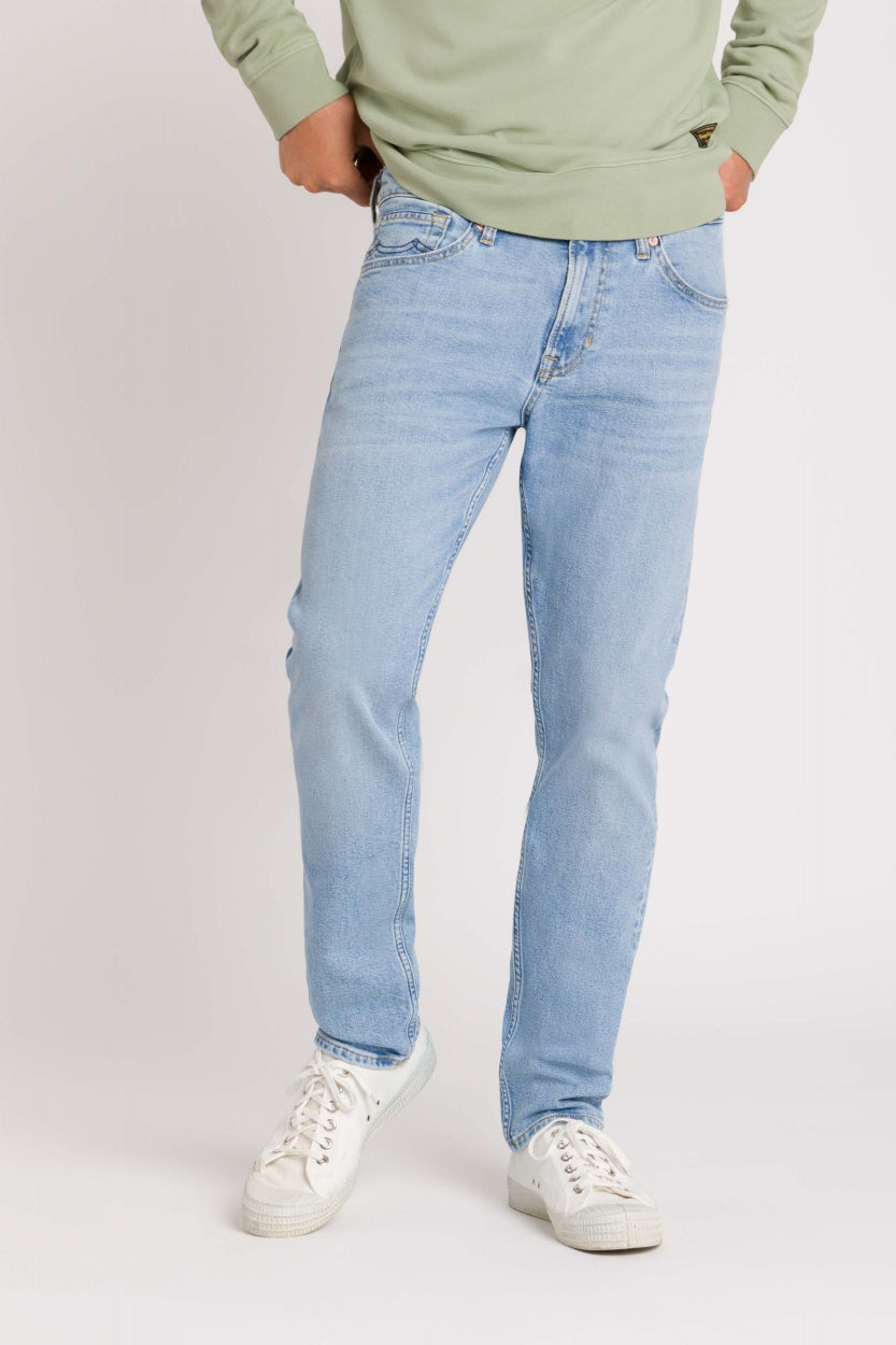 Kings of Indigo mannen vegan Jeans Charles Sander Super Light Washed Blauw