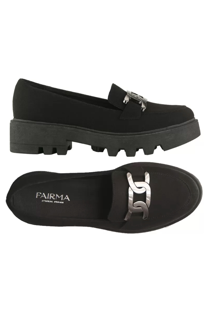 FAIRMA ETHICAL DESIGN  Mocassins Rita Bioeco Zwart