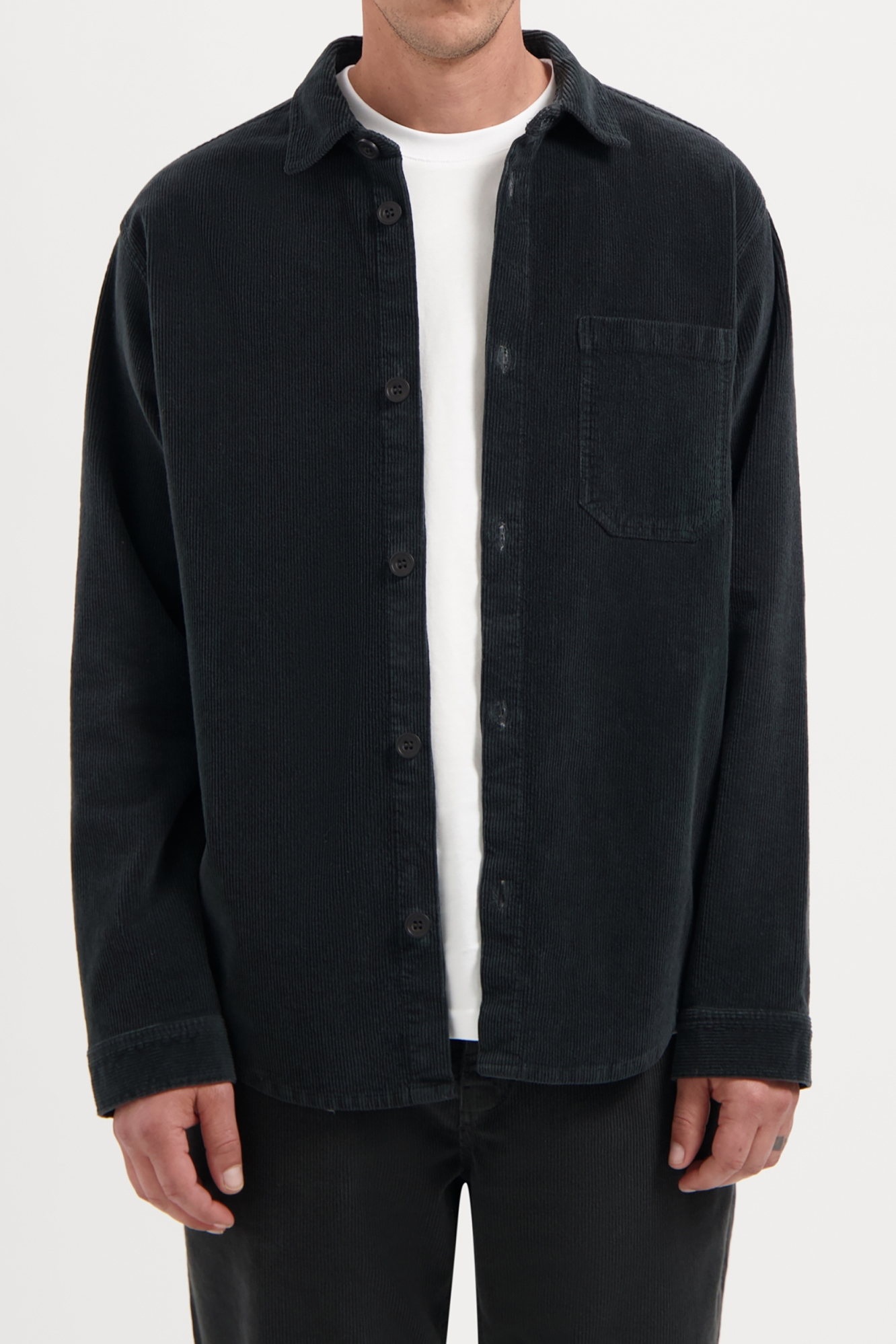 Kuyichi mannen vegan Shirt Bowie Woodland Grey