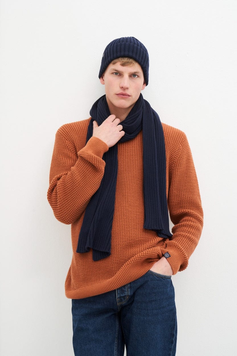 Kuyichi mannen vegan Novi Sjaal Donkerblauw