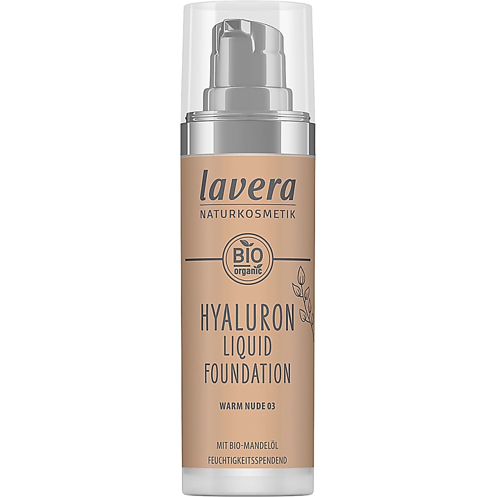 Lavera Hyaluron Liquid Foundation Warm Nude Honey Sand