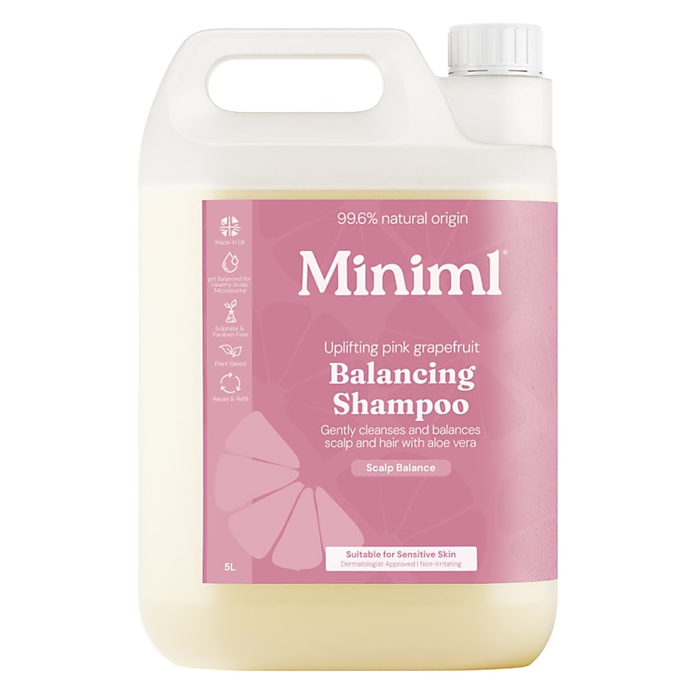 Miniml Balancing Shampoo Roze Grapefruit & Aloë Vera - 5L Refill