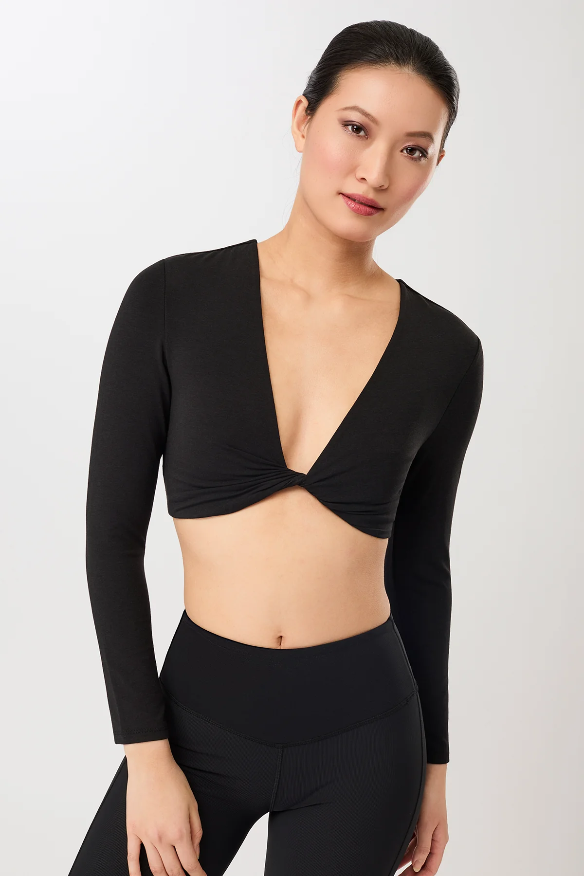 MANDALA  Top Support Longsleeve Zwart