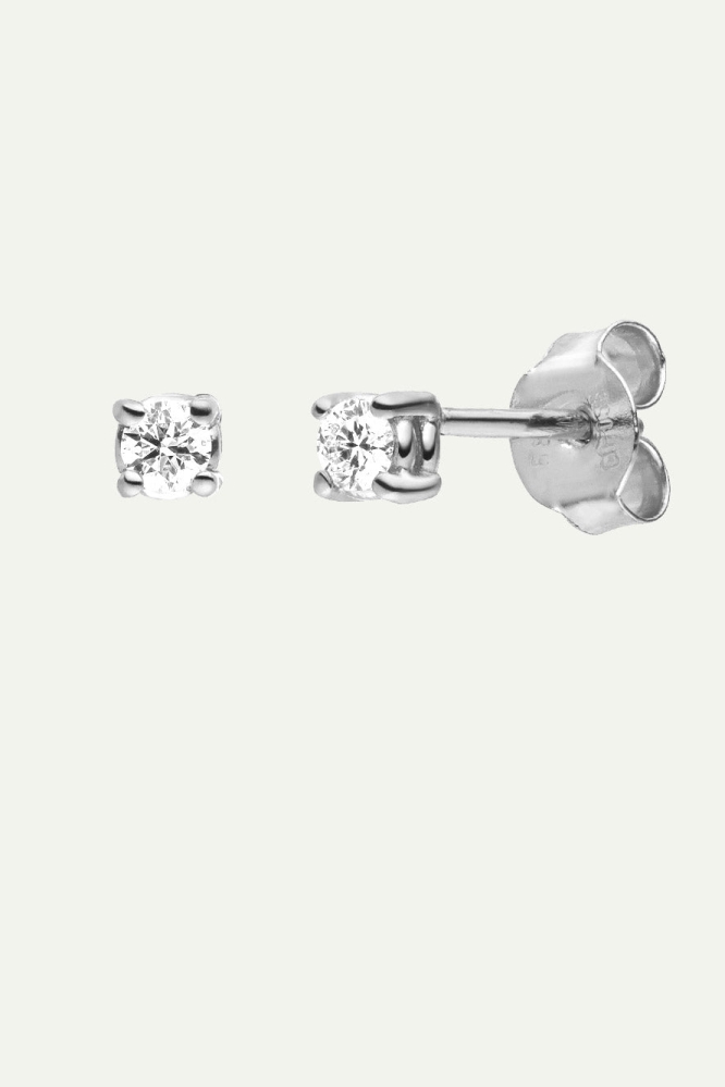 Dear Darling Berlin  Oorbellen Perfect Pair Diamond 14k Echt Goud 14k Witgoud