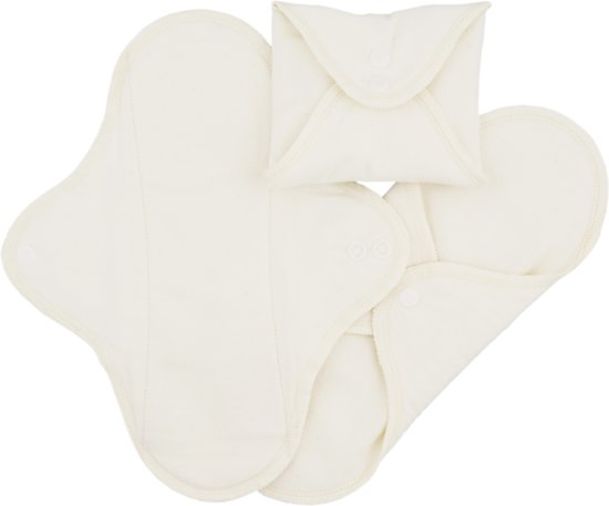 ImseVimse wasbaar maandverband probeerset (Kleur: Wit)