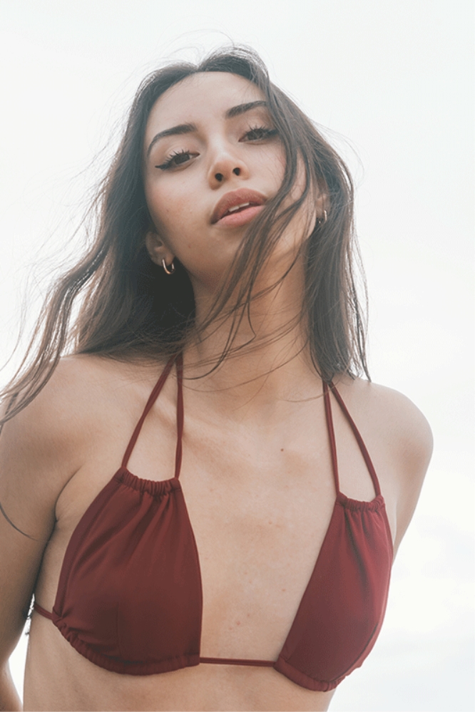 Anekdot  Low Versatile Bikinitop Merlot