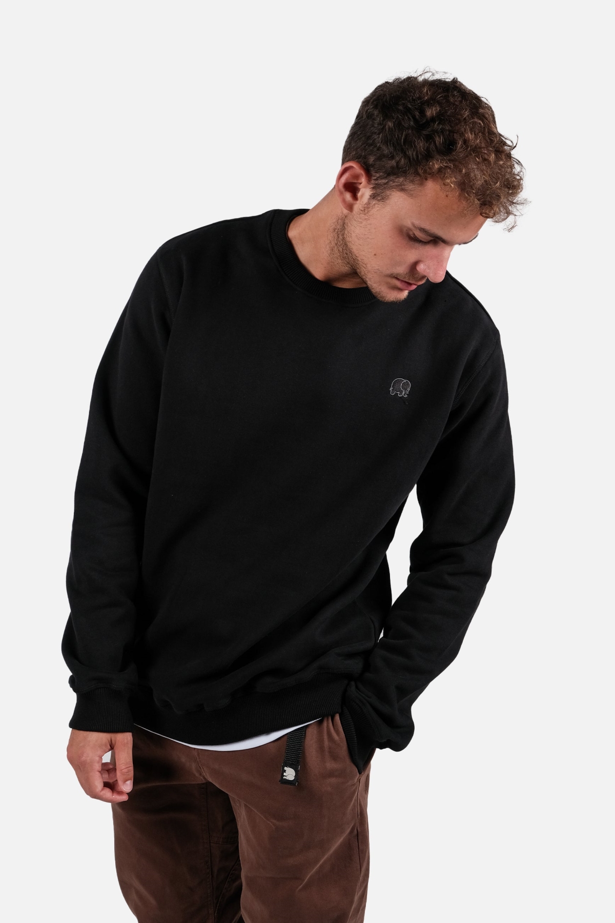 Trendsplant mannen vegan Trui Essentieel Zwart
