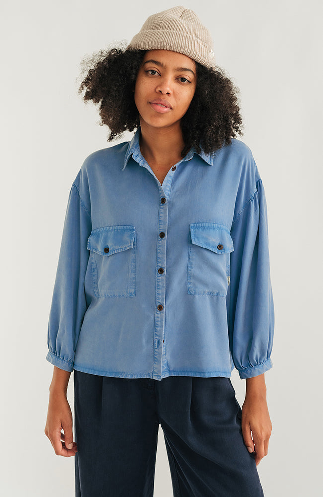 TWOTHIRDS Hamushin Vegan Blouse - Blauw