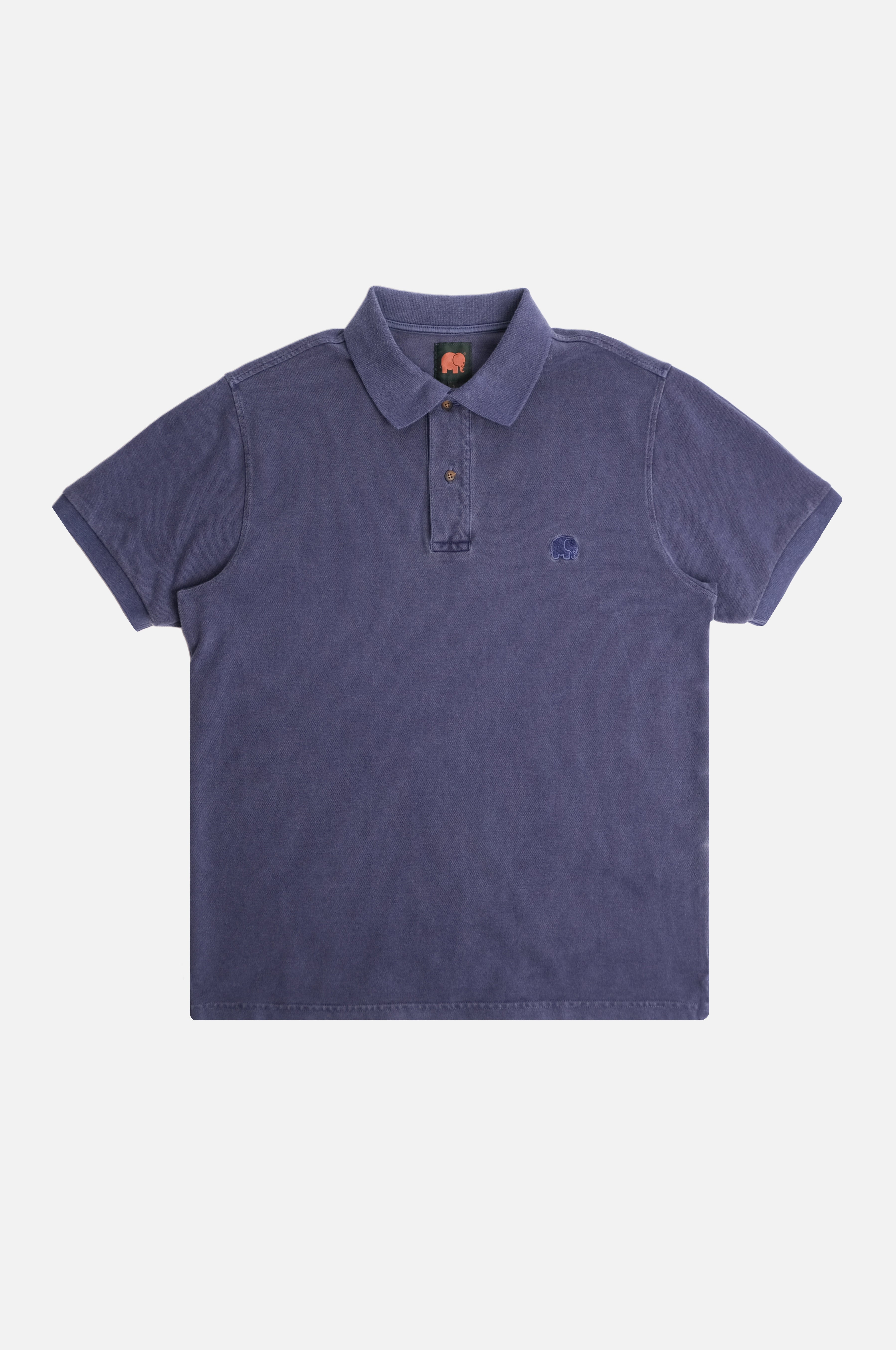 Trendsplant mannen vegan Poloshirt Beacon Blauw