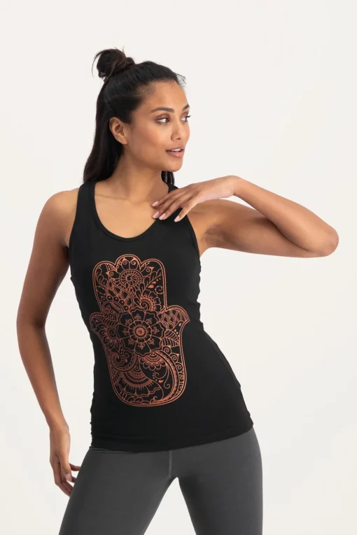 Hamsa Core Yoga Tank – Onyx Black