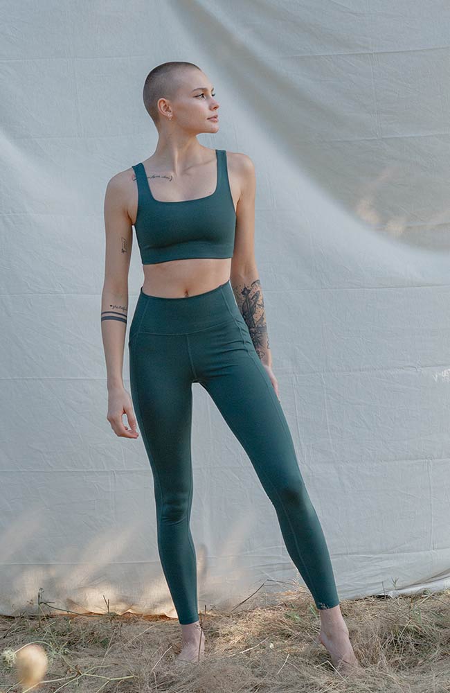 Compressive high-rise legging moss