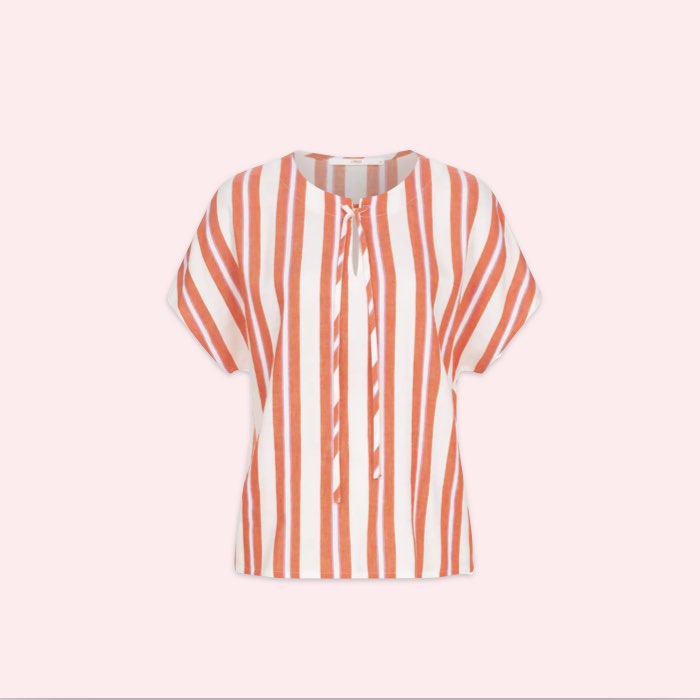 Blouse Stripe | Lanius | Oranje