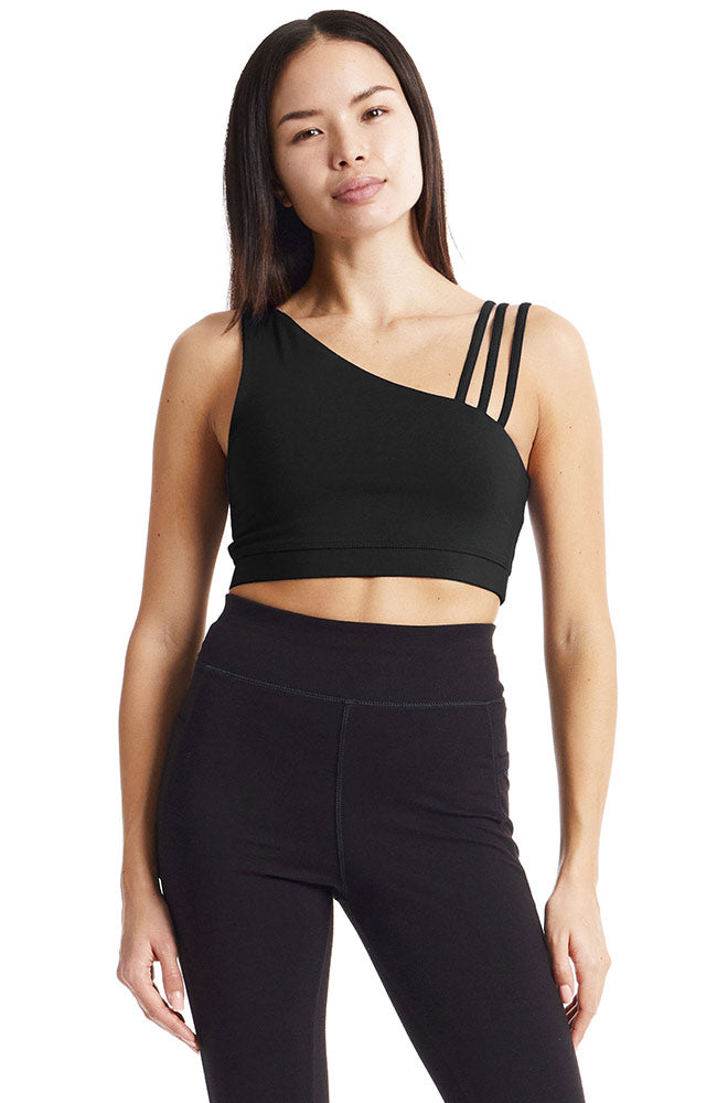 Yoga Asymmetric top zwart