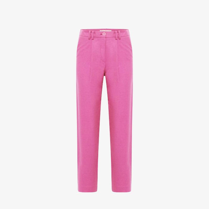 Linnenmix Pantalon Bloom | Lanius | Roze