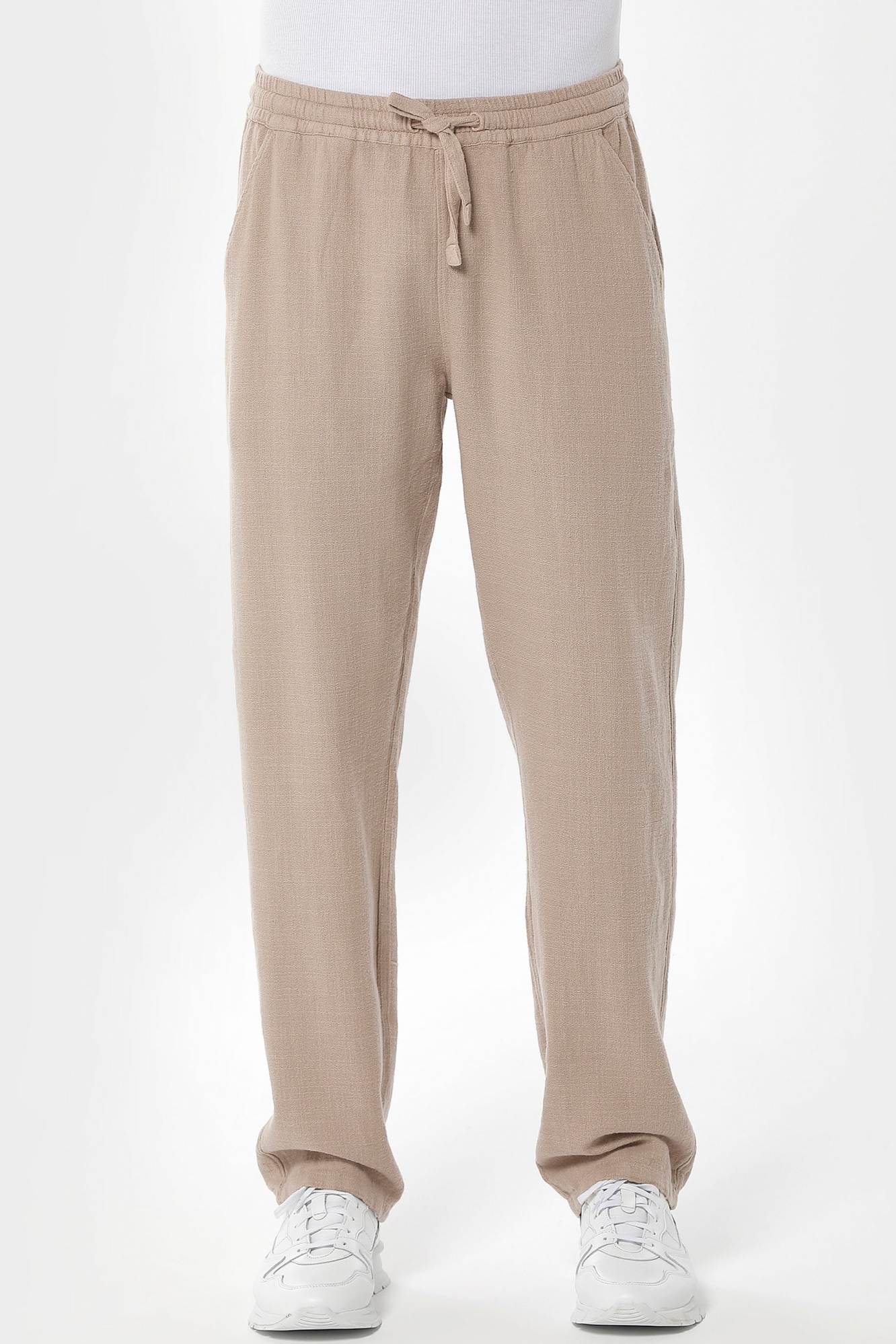 ORGANICATION mannen vegan Broek Beige