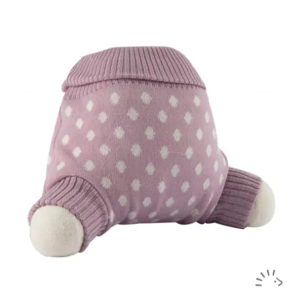 Popolini Wolbroek Roze stippen - 62/68