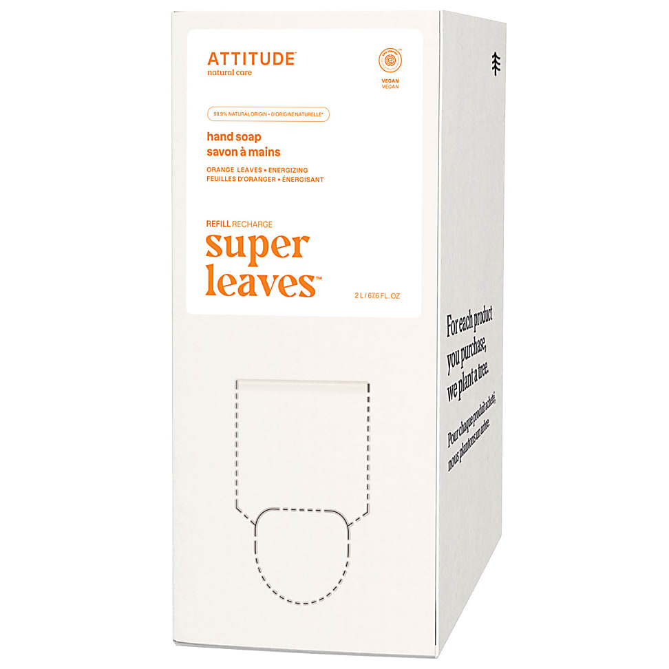 Attitude Bulk2 Go 2l Super Leaves Natuurlijke Handzeep - Orange Leaves