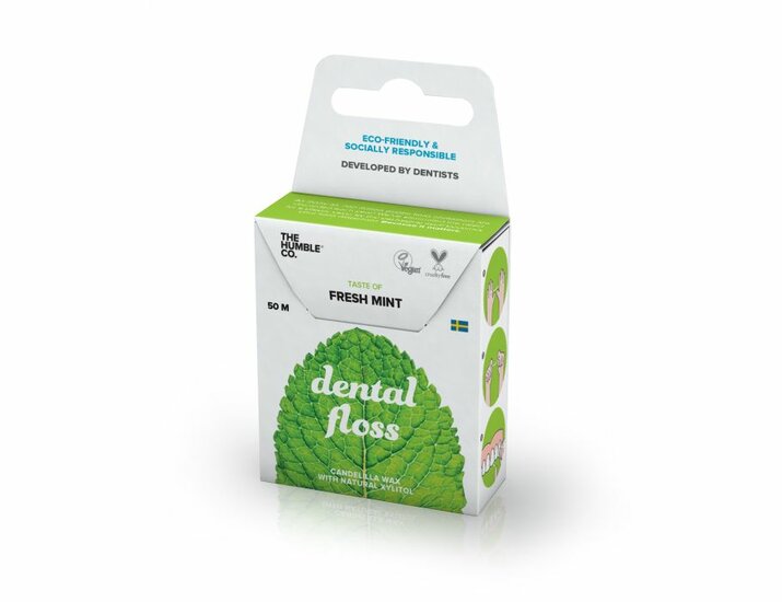 Dental floss Mint van The Humble Co.