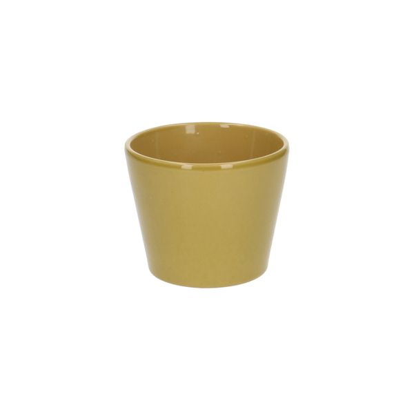 Bloempot, aardewerk, geel, Ø 12 cm