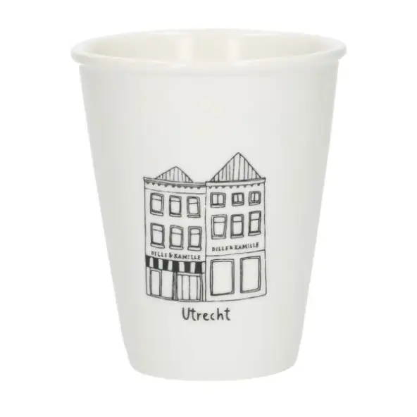 Gevel mok, Utrecht, porselein, 200 ml