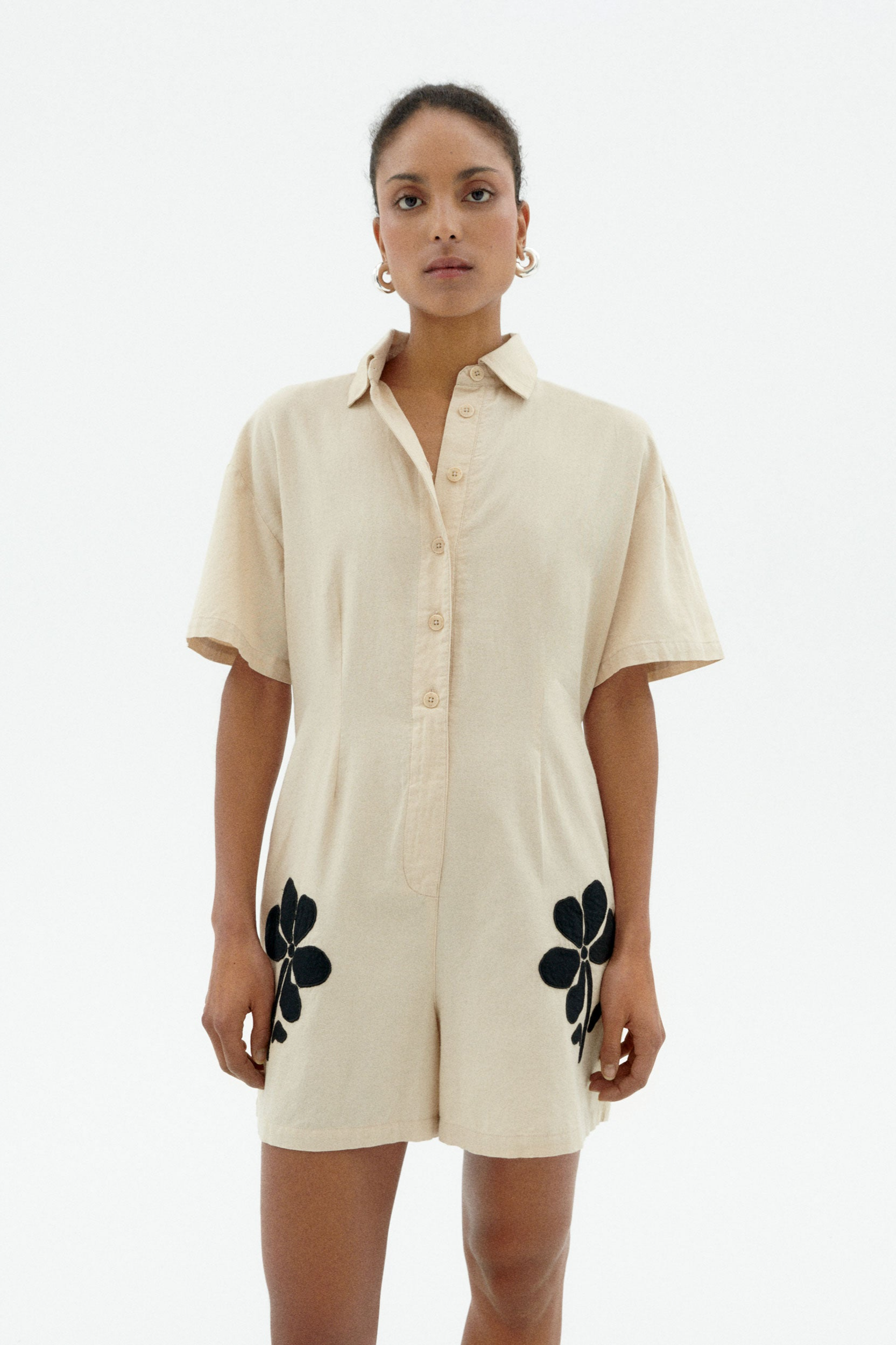Thinking MU  Playsuit Roberta Ecru