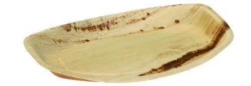 Palmblad serveerschaal medium ca.36x25cm, pak van 5 stuks