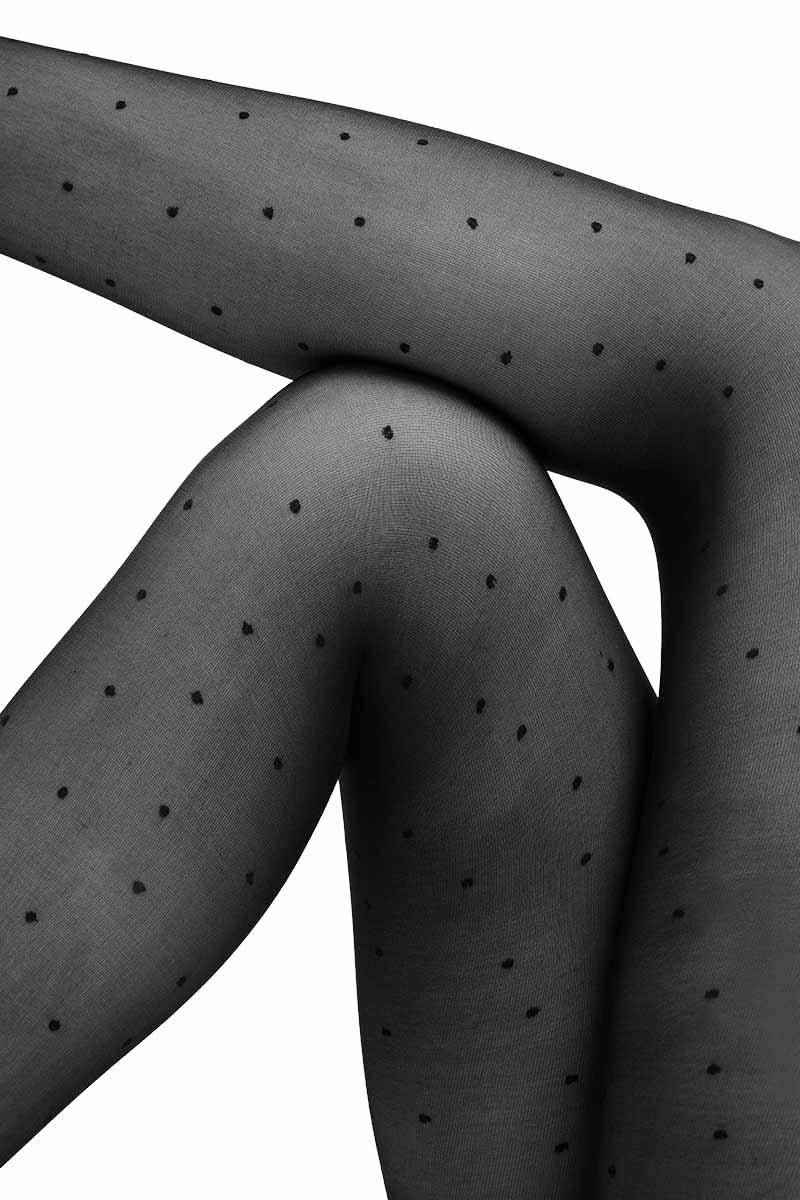 Doris Dots panty Zwart